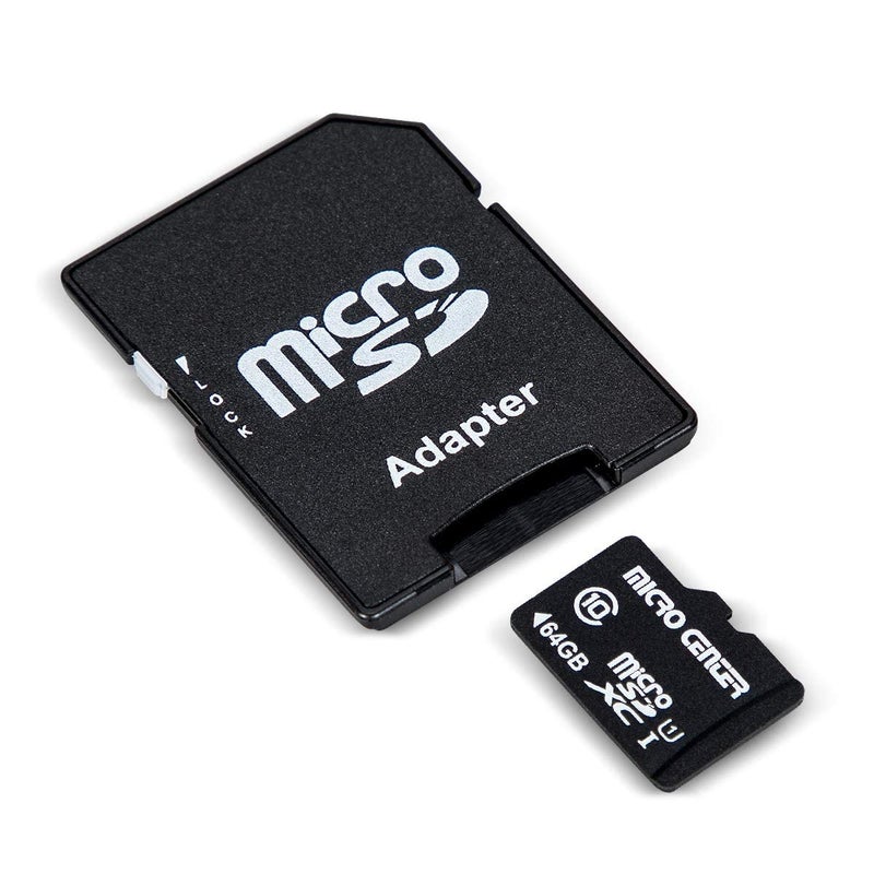 Micro Center بطاقة ذاكرة فلاش Micro Center 64GB Class 10 MicroSDXC مع محول لتخزين الأجهزة المحمولة الهاتف، التابلت، الطائرة بدون طيار وتسجيل الفيديو بدقة Full HD - 80MB/s UHS-I، C10، U1 (5 عبوات) - Image 5